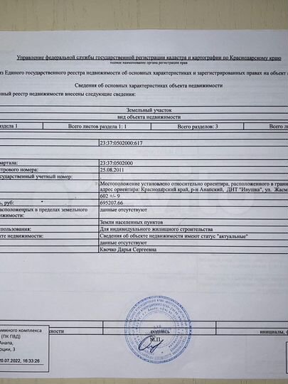 Участок 6 сот. (ИЖС)