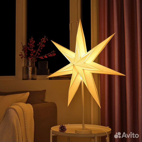 IKEA strala звезда 70 см белая
