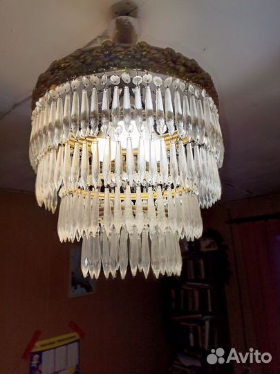 Хрустальная люстра Чехословакия