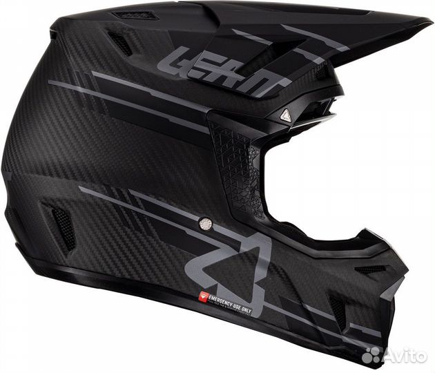 Шлем Leatt Kit Moto 9.5 Carbon Black+Velocity 6.5