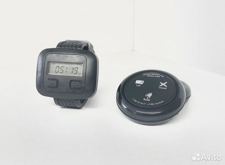 Кнпока вызова официанта модель Ультра и часы