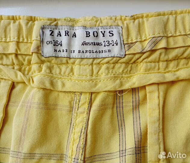 Шорты летние zara на мальчика (рост 164)
