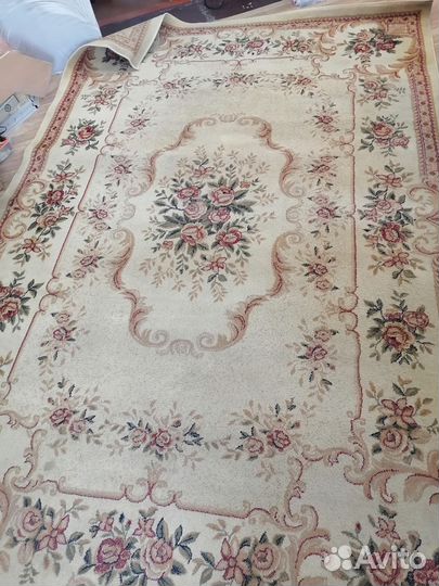 Ковер шерстяной 2х3 бежевый