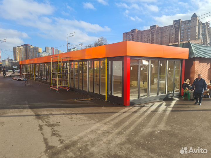 Торговый павильон из сэндвич панелей