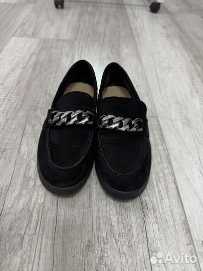 Лоферы женские 37 размер, искуственная замша