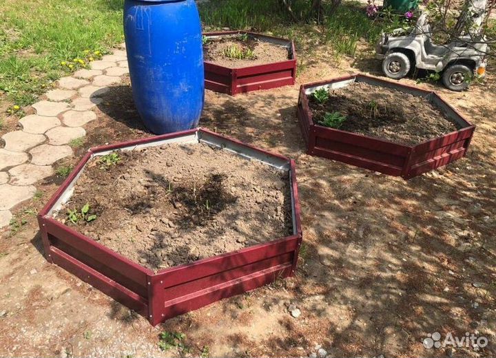 Грядка темно-зеленая 1м х 5м х 22см