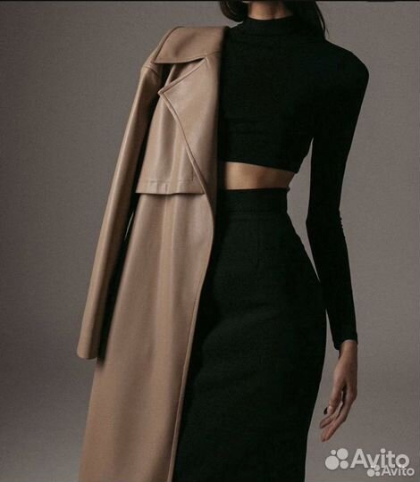 Тренч экокожа namelazz