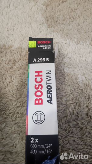 Щетки стеклоочистителя bosch aerotwin600/400 A295S