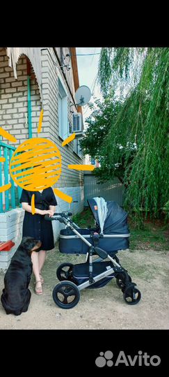 Детская коляска 2 в 1 бу