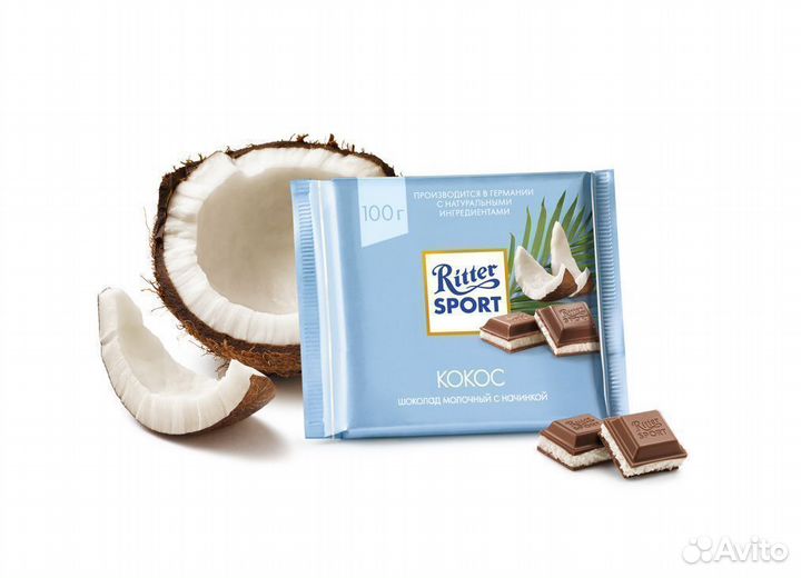 Опт - Ritter Sport Кокос 100г