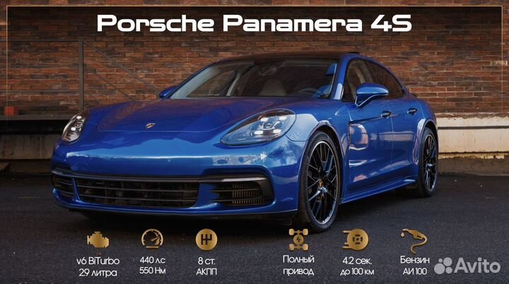 Аренда/Прокат Porsche Panamera 4s