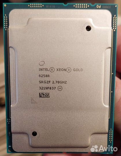 Xeon Gold 6258R 28 ядер 2.7-4.0Ghz 38mb 205w