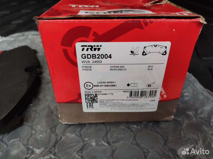 Тормозные колодки TRW GDB2004