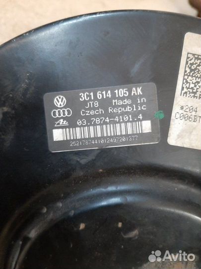 Вакуумный усилитель тормозов Volkswagen Passat B6