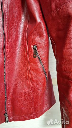 Куртка женская кожзам 48