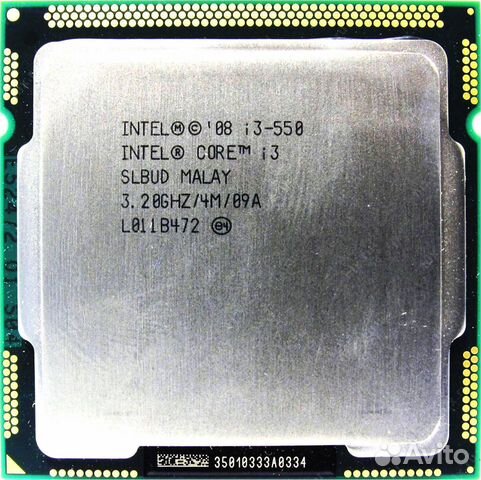 Процессоы lGA1156 i3 550