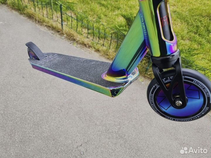 Самокат для трюков сиреневые грипсы m2mm D3