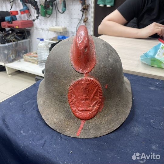 Каска Шлем Пожарного 1950-1960 годы (Сзр)