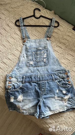 Комбинезон женский летний джинсовый