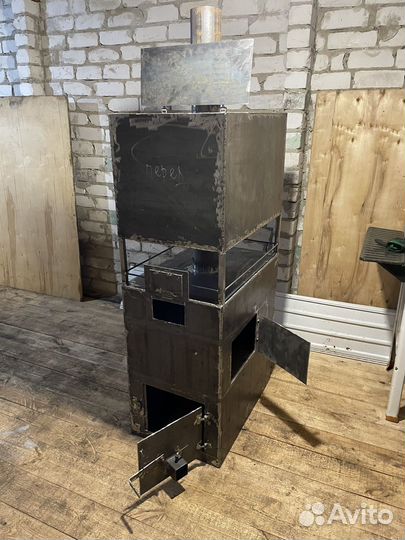 Печь для бани с баком