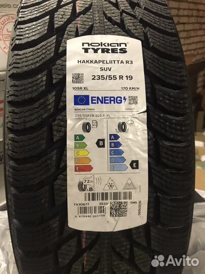 Nokian Tyres Hakkapeliitta R3 SUV 235/55 R19 105R