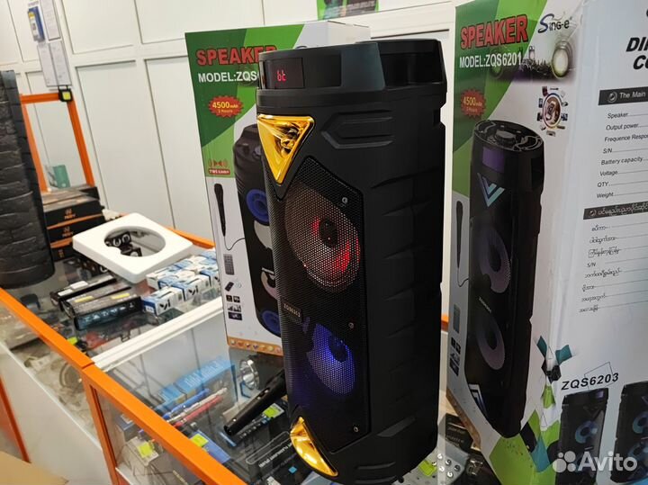 Колонка беспроводная, с караоке, новая