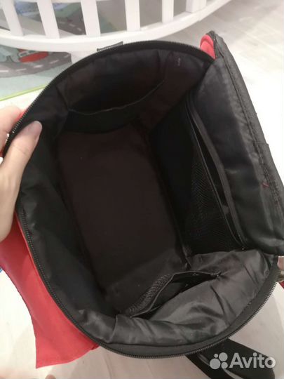 Сумка органайзер на коляску красная