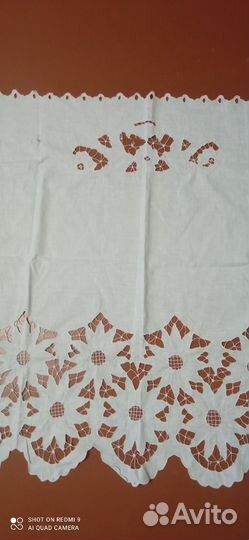 Подзор,вышивка ришилье,пододеяльник с вышивкой р