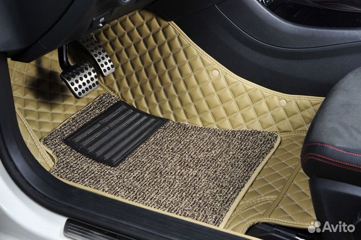 5d коврики в салон из эко-кожи