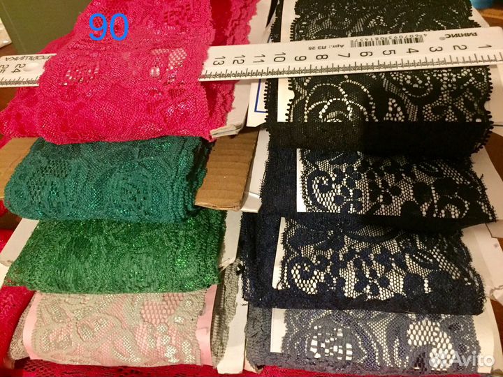 Кружево стрейч элластичное и шантильи