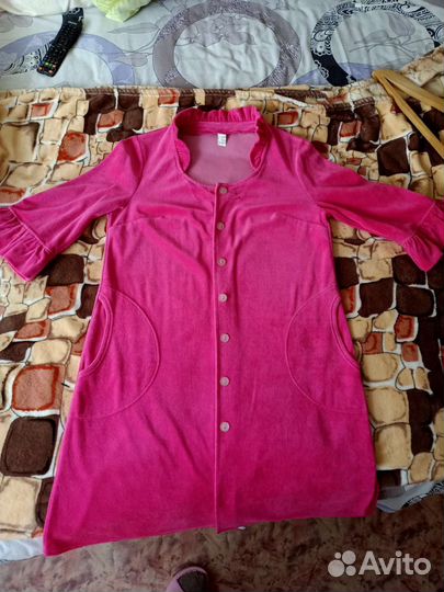 Халат велюровый женский