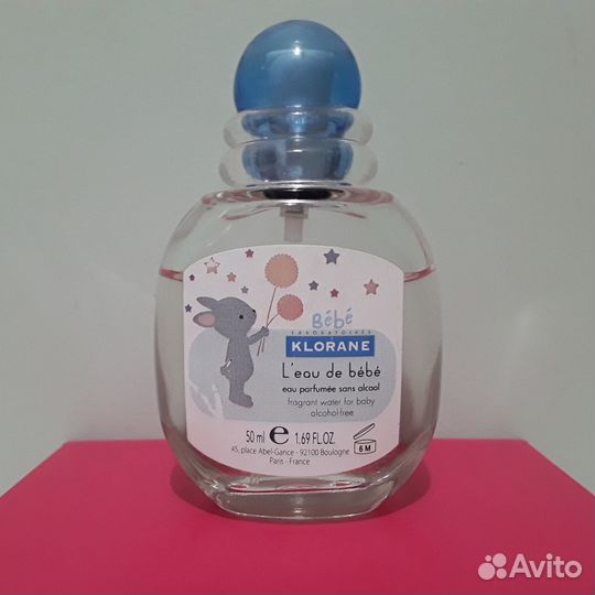 Детская туал. вода без спирта Klorane Bebe Франция