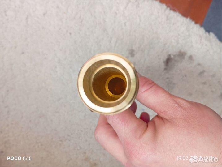 Патрубок входной, латунь, для аппаратов выс.дав.нd