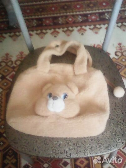 Детская плюшевая сумка Мишутка. Очень красивая