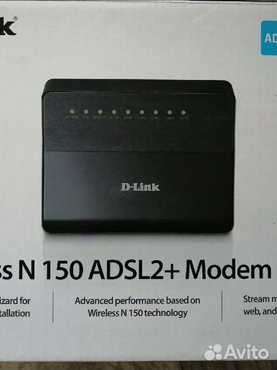 Модем D-Link Wireless N 150 adsl2+Modem Router