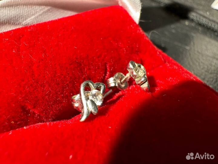 Серьги серебро