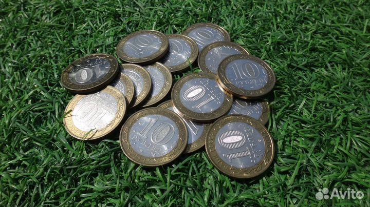 Монеты 10 р. биметалл (больше 150 шт.)