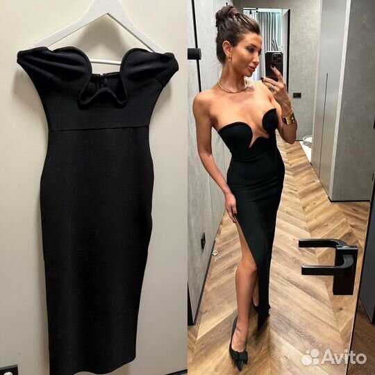 Вечернее черное платье