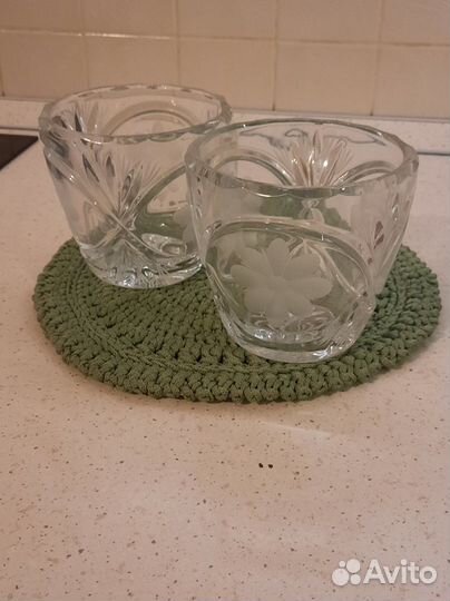 Хрустальная конфетница(комплект)