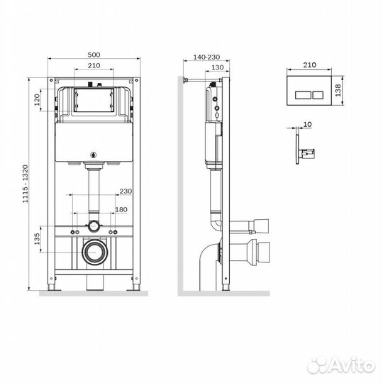 Инсталляция для унитазов AM.PM Pro I012704.9031