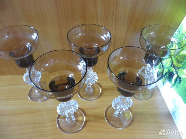 Бокалы для шампанского Подсвечники Гусь Хруста