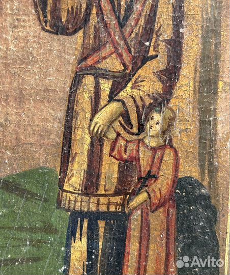 Икона Святая Афанасия и Ангел Хранитель