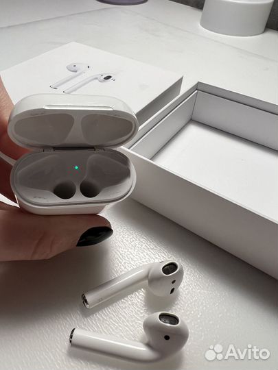 Оригинальные беспроводные наушники apple airpods