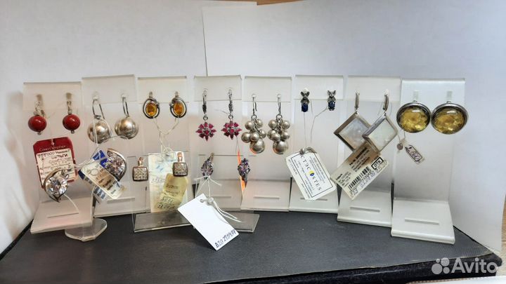 Серьги:рубин,янтарь,аметист,коралл,сапфир