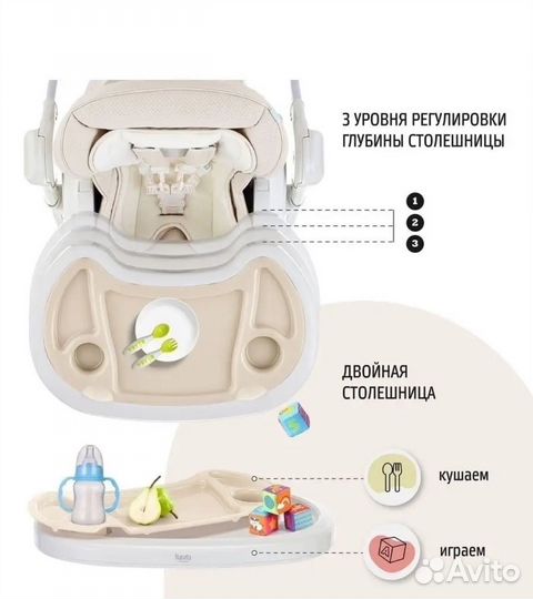 Стульчик для кормления nuovita 2 в 1