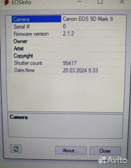 Canon eos 5D mark ii