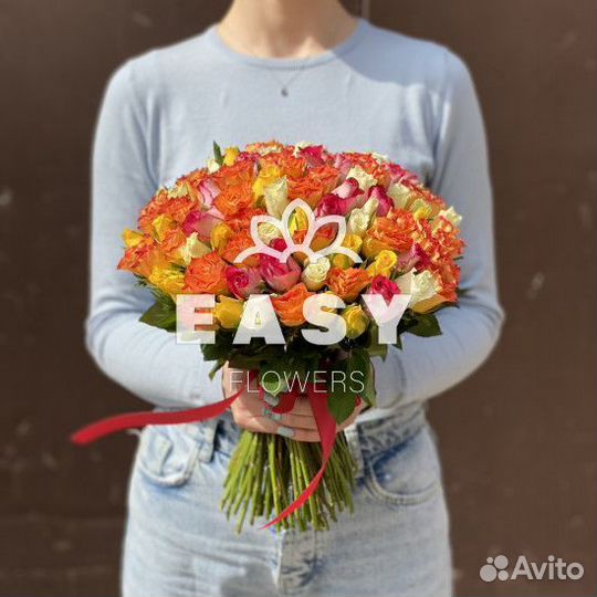 Букет воздушный поцелуй 33 роза