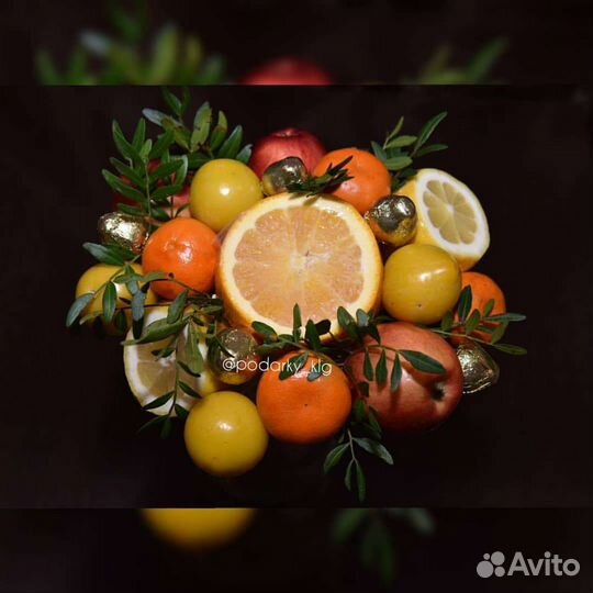 Фруктовые букеты и корзинки
