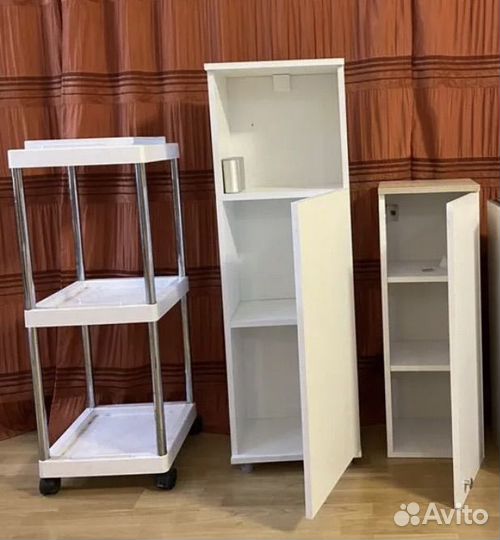 Парикмахерская тележка и шкафчик