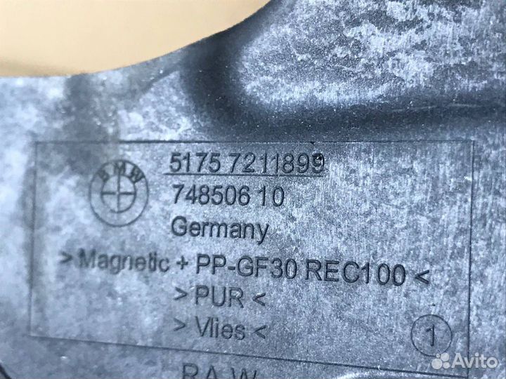 Звукоизоляция левая Bmw 5 F10 N47 2012